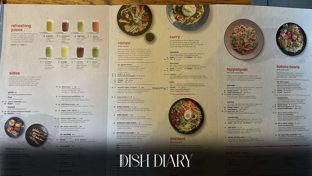 Wagamama Gluten Free Menu UK