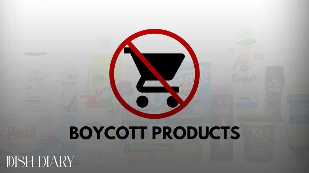 Products on the Boycott List